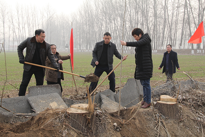 博農(nóng)集團領(lǐng)導(dǎo)、基層黨政負責(zé)人等同志積極參加植樹活動